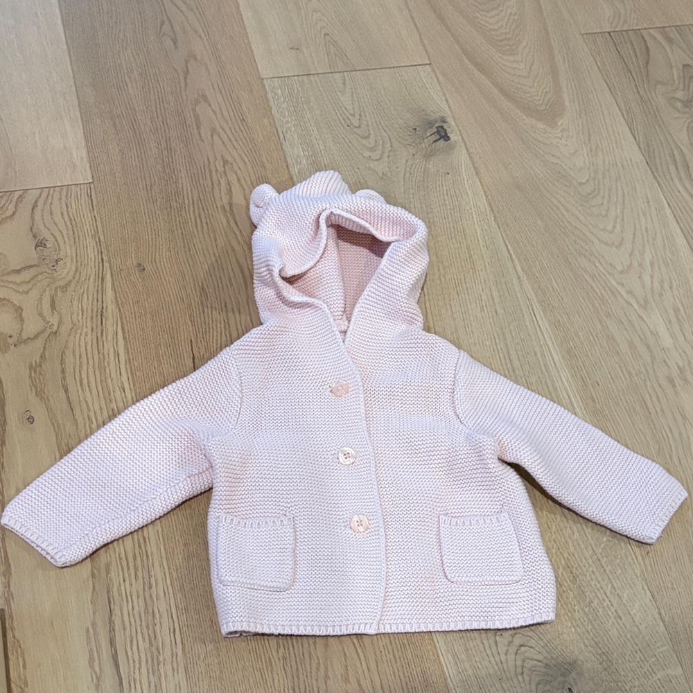 GAP Light Pink Baby Knit Hoodie